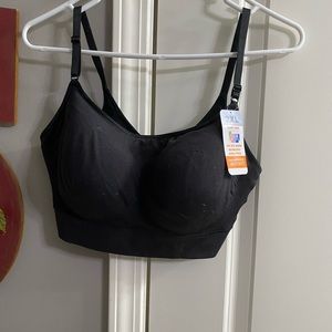 Black, padded bra